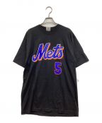 Majesticマジェスティック）の古着「NEW YORK METS Tシャツ」｜ブラック