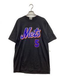 Majestic（マジェスティック）の古着「NEW YORK METS Tシャツ」｜ブラック