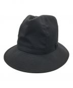 Yohji Yamamoto pour hommeヨウジヤマモト プールオム）の古着「GABARDINE FEDORA HAT」｜ブラック