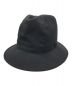 Yohji Yamamoto pour homme（ヨウジヤマモト プールオム）の古着「GABARDINE FEDORA HAT」｜ブラック