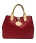 LONGCHAMP（ロンシャン）の古着「Roseau Reversible Leather Tote Bag」｜レッド