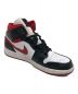 中古・古着 NIKE (ナイキ) Air Jordan 1 Mid White/Gym Red Black サイズ:27：8000円