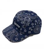 SUPREMEシュプリーム）の古着「Bandana Camp Cap」｜ブルー