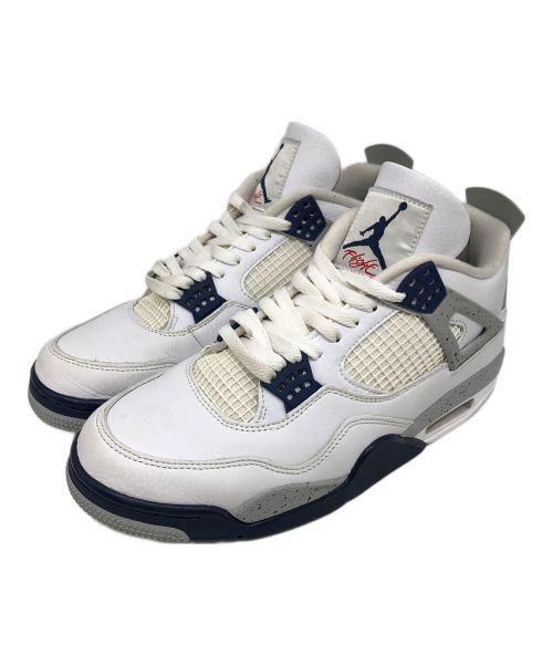 NIKE（ナイキ）NIKE (ナイキ) Air Jordan 4 ネイビー×ホワイト サイズ:27.5の古着・服飾アイテム