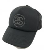 stussyステューシー）の古着「Ss Link Trucker Cap」｜ブラック