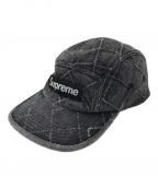 SUPREMEシュプリーム）の古着「Punched denim Camp Cap」｜ブラック