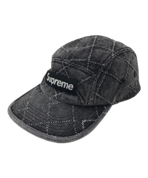 SUPREME（シュプリーム）Supreme (シュプリーム) Punched denim Camp Cap ブラックの古着・服飾アイテム