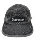 Supreme (シュプリーム) Punched denim Camp Cap ブラック：10000円