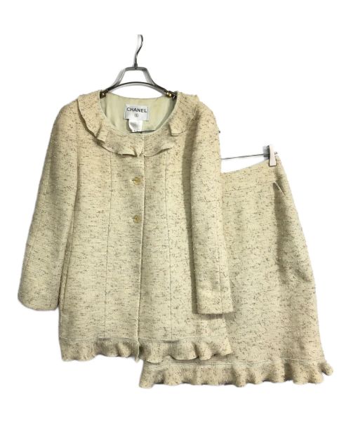 CHANEL（シャネル）CHANEL (シャネル) セットアップジャケット ベージュ サイズ:40の古着・服飾アイテム