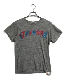 THRASHER×JACKSON MATISSE×MARVEL（スラッシャー×ジャクソンマティス×マーベル）の古着「ロゴカットソー」｜グレー