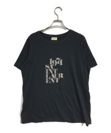 Saint Laurent Paris（サンローランパリ）の古着「1971ラメプリントTシャツ」｜ブラック