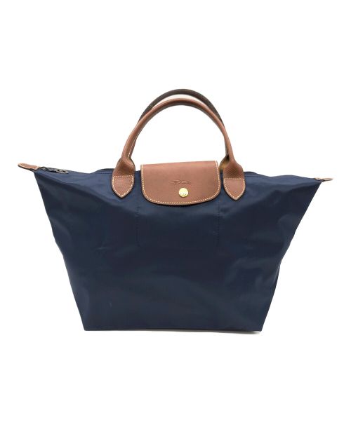 LONGCHAMP（ロンシャン）LONGCHAMP (ロンシャン) ル プリアージュR オリジナル M トップハンドルバッグ ネイビーの古着・服飾アイテム