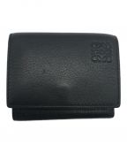 LOEWEロエベ）の古着「TRIFOLD WALLET」｜ブラック