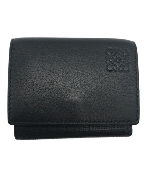 LOEWE（ロエベ）LOEWE (ロエベ) TRIFOLD WALLET ブラックの古着・服飾アイテム