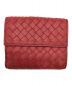 BOTTEGA VENETA (ボッテガベネタ) イントレチェートコンパクトウォレット レッド：6000円