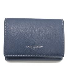 Saint Laurent Paris（サンローランパリ）の古着「コンパクトウォレット」｜ネイビー