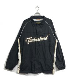 Timberland（ティンバーランド）の古着「ロゴロングコーチジャケット」｜ブラック