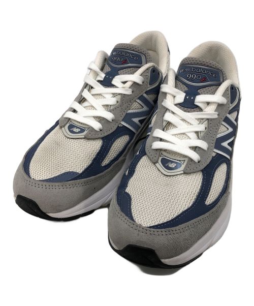 NEW BALANCE（ニューバランス）NEW BALANCE (ニューバランス) ローカットスニーカー グレー×ブルー サイズ:25の古着・服飾アイテム