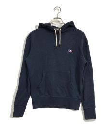 maison kitsune（メゾンキツネ）の古着「TRICOLOUR FOX POPOVER HOODY」｜ネイビー