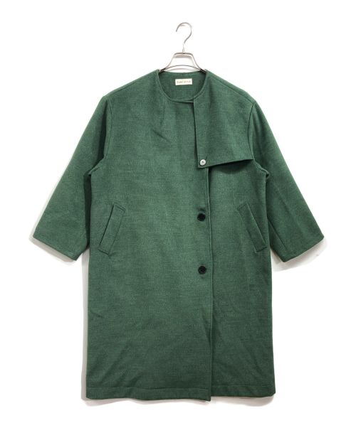 SUM1 STYLE（スミスタイル）SUM1 STYLE (スミスタイル) ノーカラーコート グリーン サイズ:Freeの古着・服飾アイテム