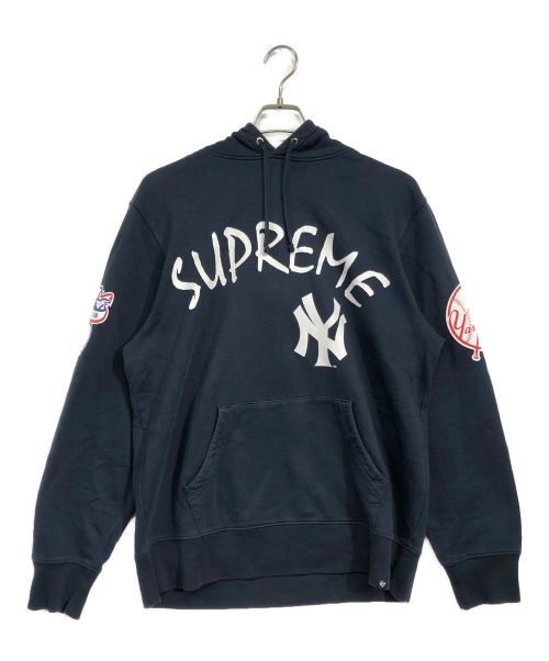 SUPREME（シュプリーム）Supreme (シュプリーム) 47BRAND (フォーティーセブンブランド) Hooded Sweatshirt ネイビー サイズ:Mの古着・服飾アイテム