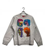 SUPREMEシュプリーム）の古着「Gonz Heads Crewneck」｜グレー