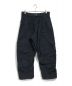 MUZE（ミューズ）の古着「DOUBLE KNEE CUT JACQUARD CARGO PANTS」｜ブラック