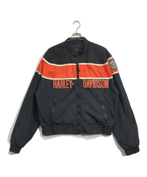 HARLEY-DAVIDSON（ハーレーダビッドソン）HARLEY-DAVIDSON (ハーレーダビッドソン) レーシングジャケrット ブラック サイズ:Mの古着・服飾アイテム