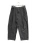 URU（ウル）の古着「COTTON DENIM TUCK PANTS」｜ブラック