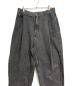 URU (ウル) COTTON DENIM TUCK PANTS ブラック サイズ:2：13000円