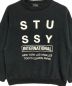 stussy (ステューシー) クルーネックスウェット ブラック サイズ:M：7000円