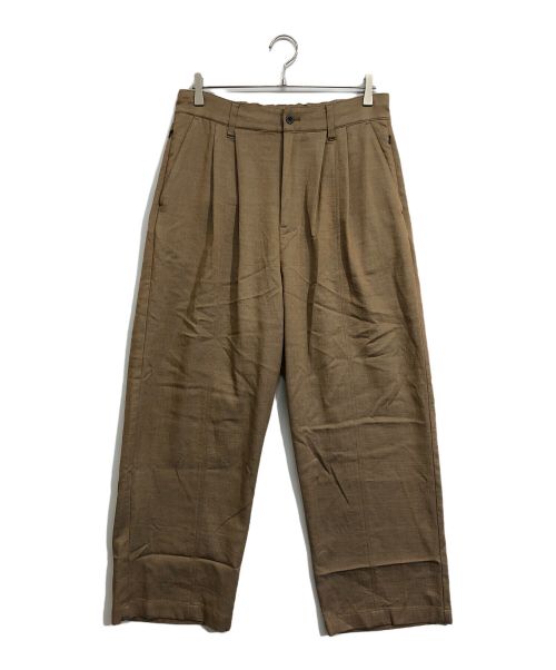 MUZE（ミューズ）MUZE (ミューズ) RELAXED SLACKS/リラックス　スラックス ブラウン サイズ:2の古着・服飾アイテム