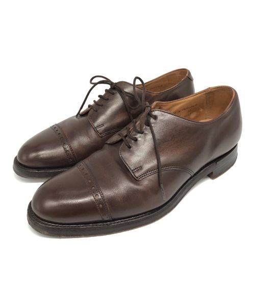 CHEANEY（チーニー）CHEANEY (チーニー) パンチングストレートチップシューズ ブラウン サイズ: 6 1/2の古着・服飾アイテム