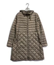 MaxMara（マックスマーラ）の古着「Aラインフーテッドダウンコート」｜グレー