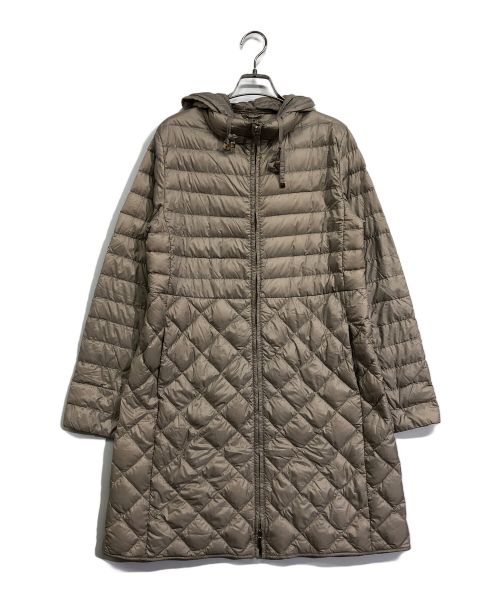 MaxMara（マックスマーラ）MaxMara (マックスマーラ) Aラインフーテッドダウンコート グレー サイズ:38の古着・服飾アイテム