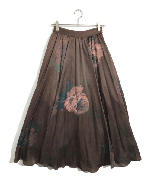 Ameri（アメリ）AMERI (アメリ) ELLA CIRCULAR SKIRT ブラウン サイズ:Mの古着・服飾アイテム