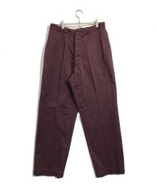 leno（リノ）の古着「WIDE CHINO TROUSERS」｜ボルドー