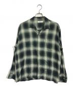 RADIALLラディアル）の古着「LO-N-SLO -OPEN COLLARED SHIRT」｜グリーン