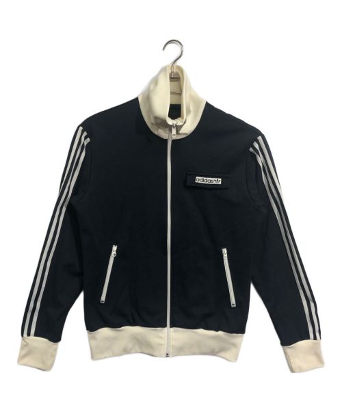 adidas（アディダス）adidas (アディダス) トラックジャケット ホワイト×ネイビーの古着・服飾アイテム