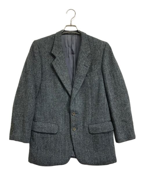 Harris Tweed（ハリスツイード）Harris Tweed (ハリスツイード) ツイードテーラードジャケット ネイビー サイズ:なし(実寸サイズをご確認ください)の古着・服飾アイテム