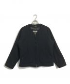 Schottショット）の古着「WOOL NO COLLAR JACKET」｜ブラック