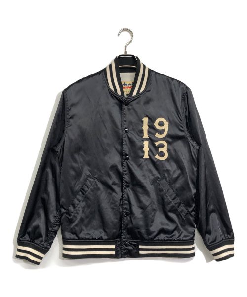 Schott（ショット）Schott (ショット) VARSITY JACKET ブラック サイズ:Mの古着・服飾アイテム