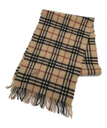 BURBERRY（バーバリー）の古着「ノヴァチェックマフラー」｜ベージュ