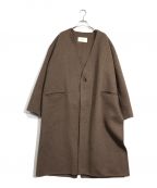 TODAYFULトゥデイフル）の古着「Reverstitch Wool Coat」｜ベージュ