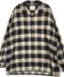 SUGARHILL (シュガーヒル) OMBRE PLAID LOOSE OPEN COLLAR BLOUSE ベージュ×ブラック：22000円