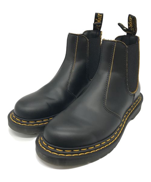 Dr.Martens（ドクターマーチン）Dr.Martens (ドクターマーチン) 2976DS チェルシーブーツ ブラック×イエロー サイズ:24.0cmの古着・服飾アイテム