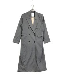 HER LIP TO（ハーリップトゥ）の古着「Double Breasted Twill Long Blazer」｜グレー