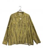 RADIALLラディアル）の古着「Altec OPEN COLLARED SHIRT L/S」｜グリーン