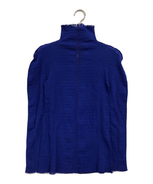 ISSEY MIYAKE（イッセイミヤケ）ISSEY MIYAKE (イッセイミヤケ) タートル ハイネック カットソ ブルー サイズ:2の古着・服飾アイテム