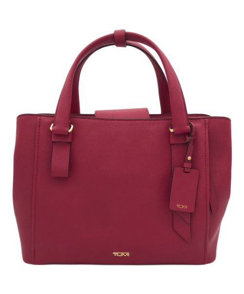 TUMI（トゥミ）TUMI (トゥミ) Saffiano Leather Varek Park Tote ショッキングピンクの古着・服飾アイテム